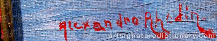 Signature by Alessandro RHODIN