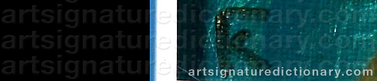 Authentic signature by Gueorgui KOVENTCHOUK on artwork