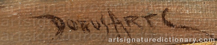 Authentic signature by Dorus ARTS on artwork