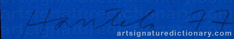 Authentic signature by Jorma HAUTALA on Painting/Watercolour artwork