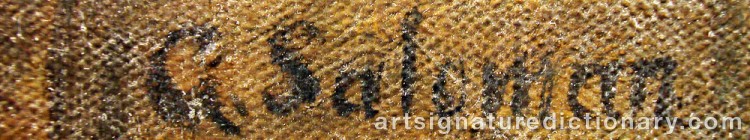 Signature by Geskel SALOMAN