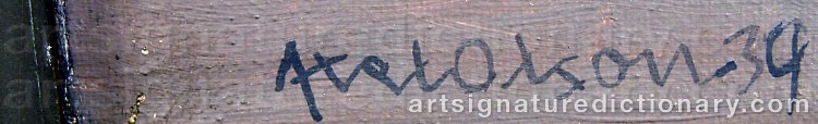 Signature by Axel OLSON