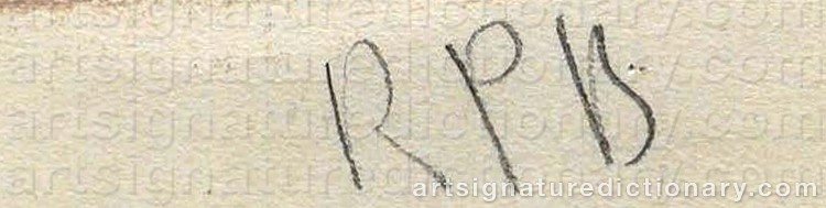 Authentic signature by Raoul Henri Pene Du BOIS on Painting/Watercolour artwork