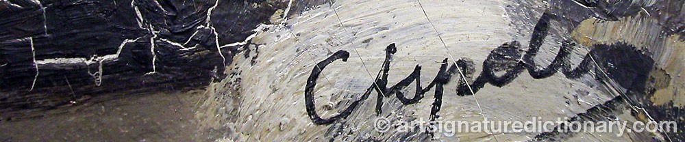 Authentic signature by Karl ASPELIN on artwork