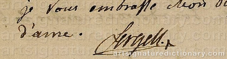 Signature by Johan Tobias SERGEL