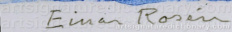 Signature by Einar ROSÉN