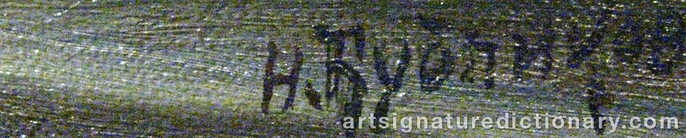 Authentic signature by Nikolaj E. BUBLIKOV on  artwork