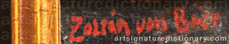 Signature by Zoltan Von BOER