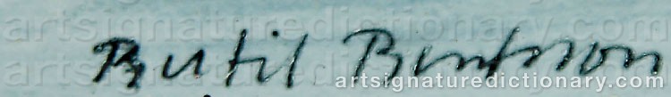 Signature by Bertil BERNTSSON