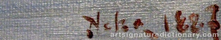Signature by Johan Axel Gustaf ‘Jag Acke’ ACKE