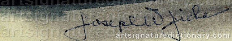 Signature by Joseph JICHA