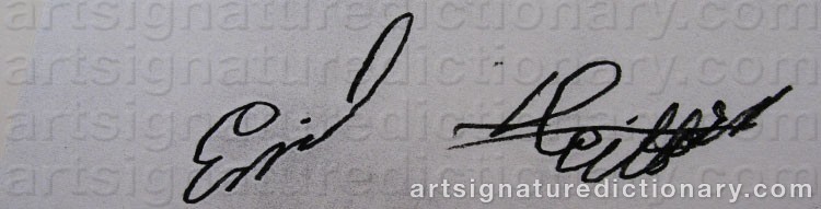 Signature by Emil HEILBORN