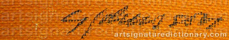 Signature by Gunnar JOHANSSON