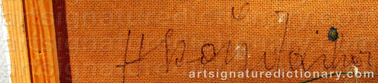 Authentic signature by Hans STAUDACHER on artwork