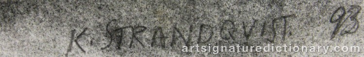 Signature by Kjell STRANDQVIST