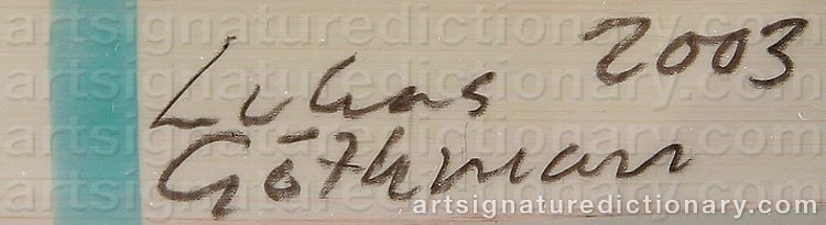 Signature by Lukas GÖTHMAN