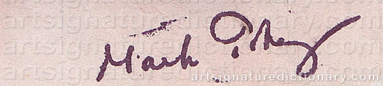 Signature by Mark TOBEY