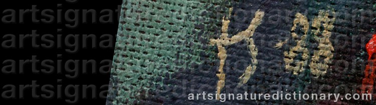 Authentic signature by Teemu SAUKKONEN on artwork