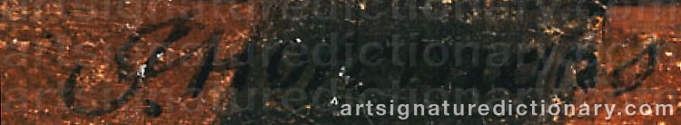 Authentic signature by Jan Josef The Younger HOREMANS on  artwork