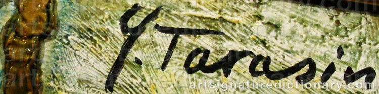 Signature by Jan ‘Jean’ TARASIN