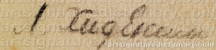 Authentic signature by Lazar Markovic KHIDEKEL on  artwork