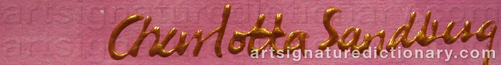 Signature by Charlotta SANDBERG