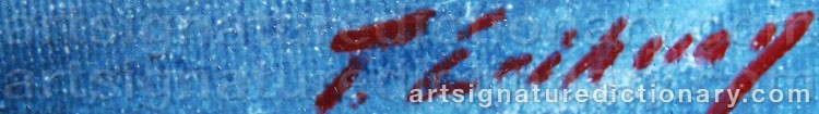 Authentic signature by Tage ERIKSSON on Painting/Watercolour artwork