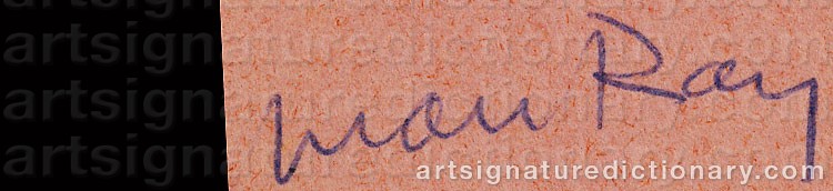 Signature by Man RAY