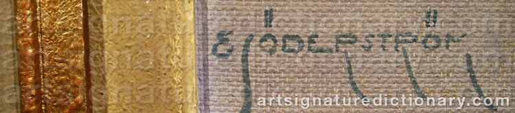 Signature by Edvin SÖDERSTRÖM