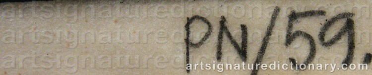 Signature by Palle NIELSEN