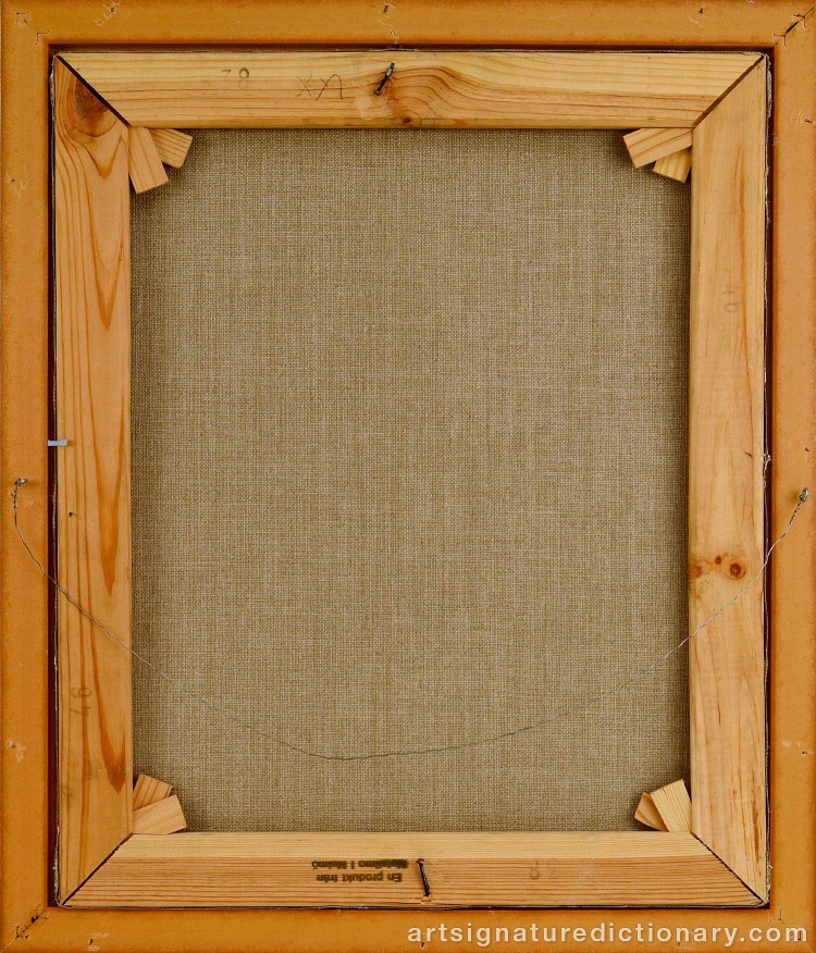 Close-up details showing Madelaine ‘M Pyk’ PYK signature forgery characteristics