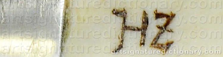 Authentic signature by Helmer ZETTERMALM on  artwork