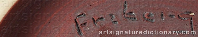Signature by Berndt FRIBERG
