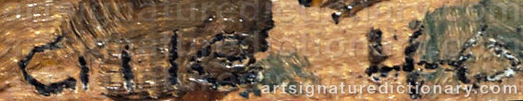 Authentic signature by Selden Connor GILE on Painting/Watercolour artwork