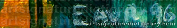 Authentic signature by Eydum Av REYNI on  artwork