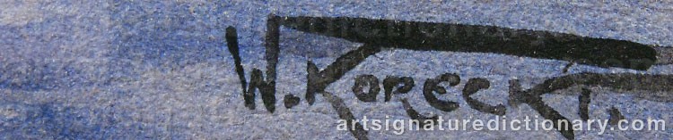 Signature by Wiktor KORECKI