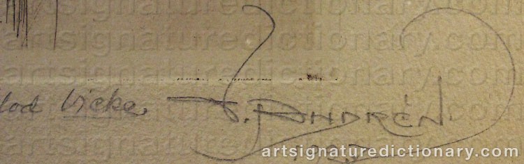 Signature by Victor ‘Vicke’ ANDRÉN