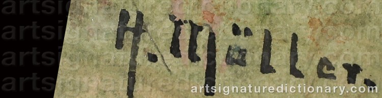 Signature by Herman MÜLLER