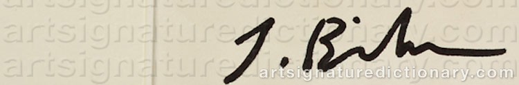 Authentic signature by Jens BIRKEMOSE on artwork
