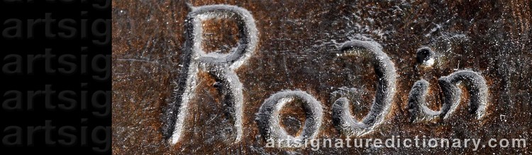 Signature by Auguste RODIN