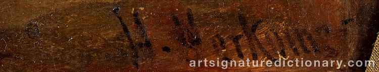 Signature by Hubert Von HERKOMER