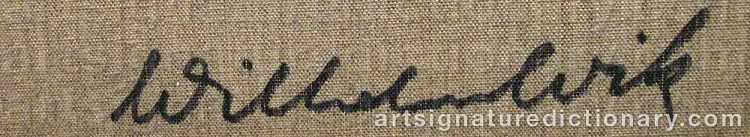 Signature by Wilhelm WIK
