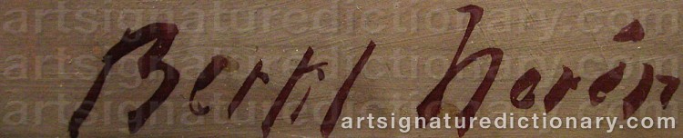 Signature by Bertil NORÉN