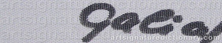 Authentic signature by Galina MINKOVA on artwork