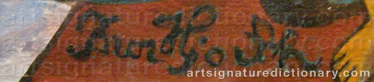 Signature by Bror HJORTH