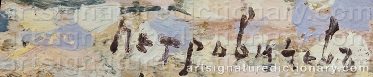 Signature by Piotr Ivanovich PETROVICHEV