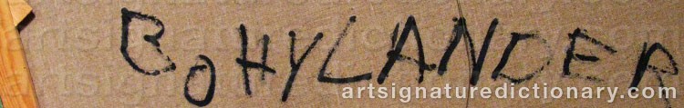 Signature by Bo HYLANDER