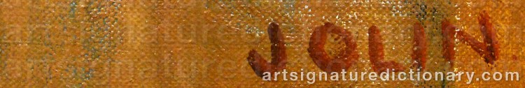 Signature by Einar JOLIN