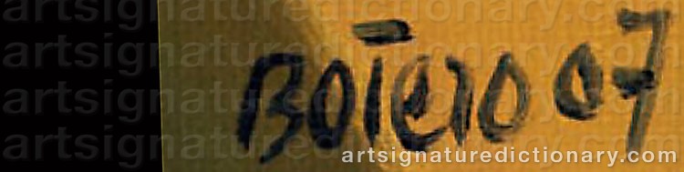 Signature by Fernando BOTERO