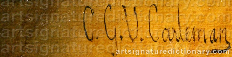 Signature by Gustaf CARLEMAN